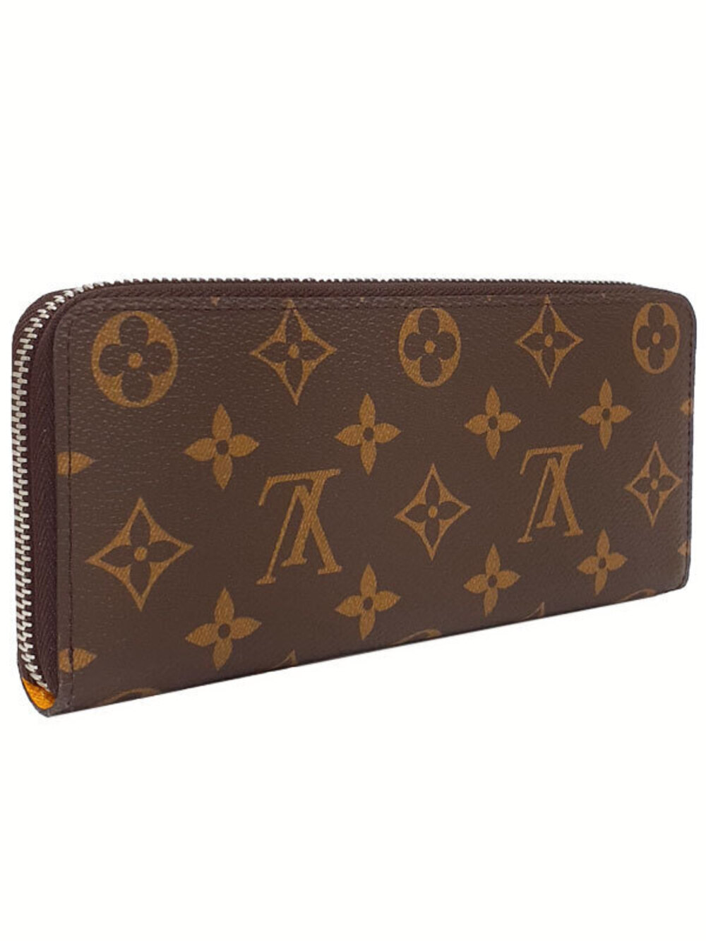 Louis Vuitton Monogram Portefeuille Long Zipper Clemence Round Wallet Brown